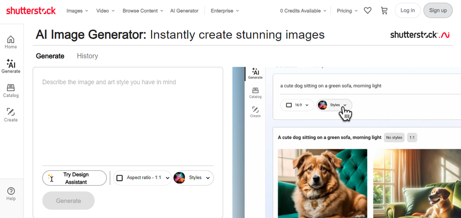 Shutterstock AI Image Generator